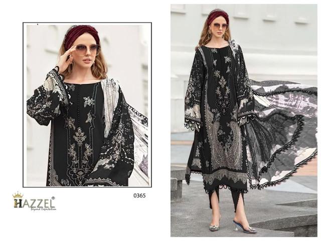 Hazzel Maria B Eid Blockbuster catalog Cotton Dupatta wholesale pakistani suits