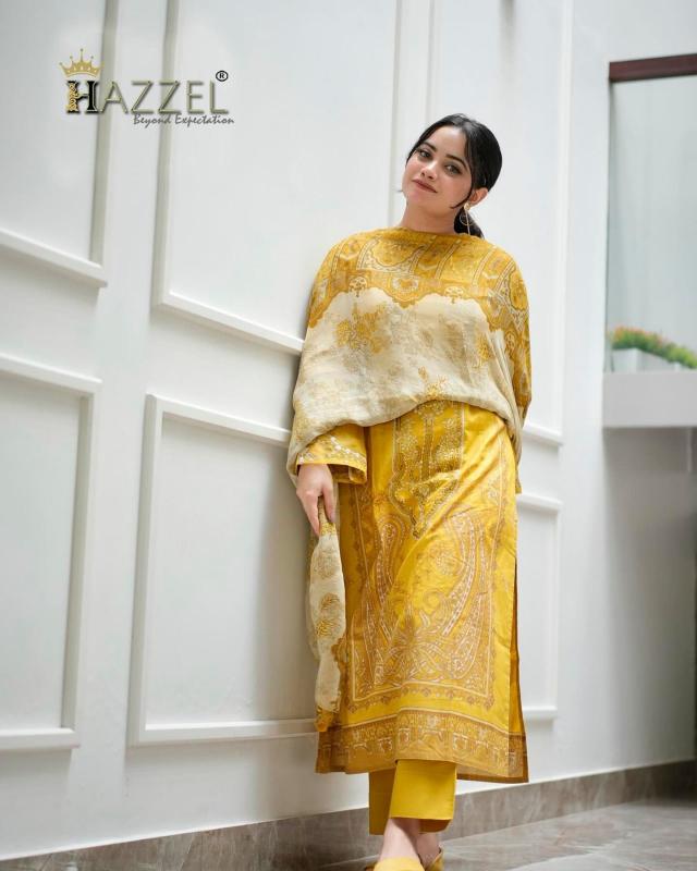 Hazzel Maria B Eid Blockbuster catalog Cotton Dupatta wholesale pakistani suits