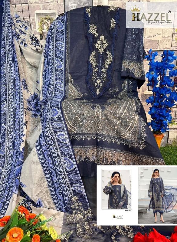 Hazzel Maria B Eid Blockbuster catalog Cotton Dupatta wholesale pakistani suits