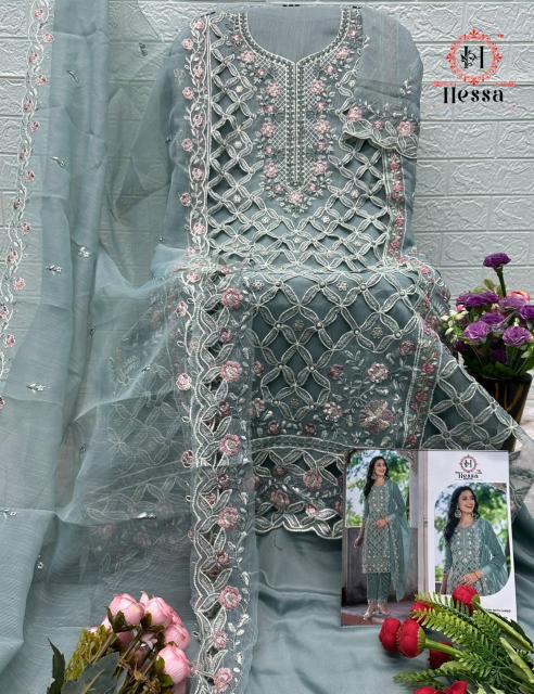 Hessa 134 catalog wholesaler of pakistani suits in srinagar