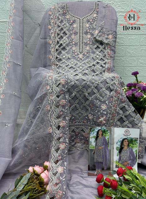 Hessa 134 catalog wholesaler of pakistani suits in srinagar