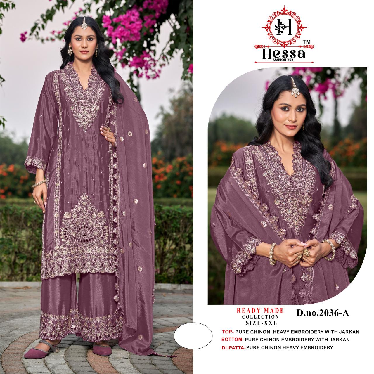 Hessa 2036 catalog wholesale market for pakistani suits in hyderabad