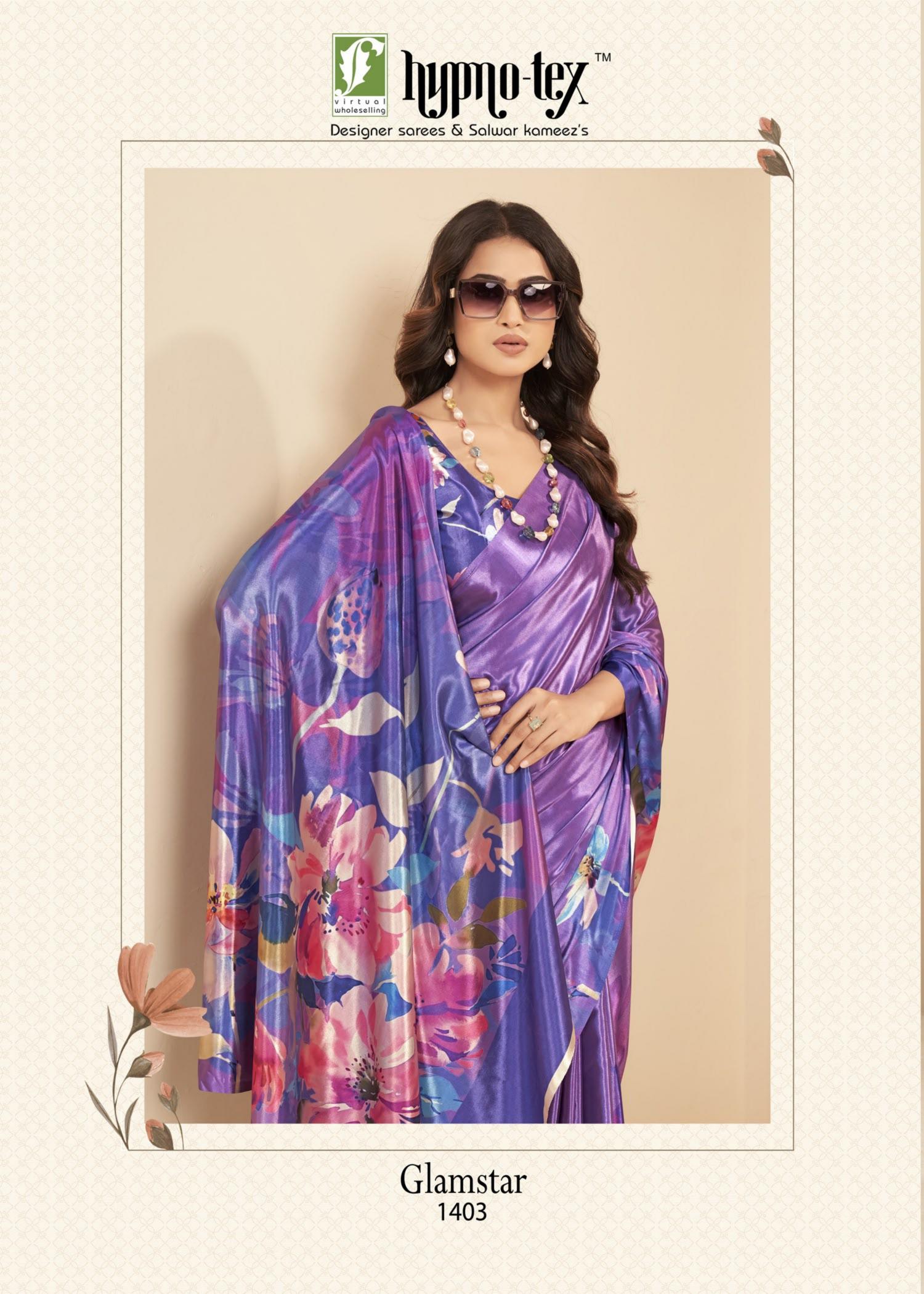 Hypnotex Glamstar catalog surat sarees wholesale shops