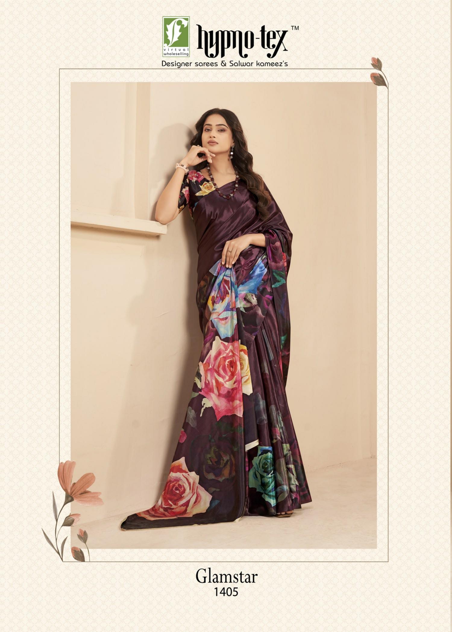 Hypnotex Glamstar catalog surat sarees wholesale shops