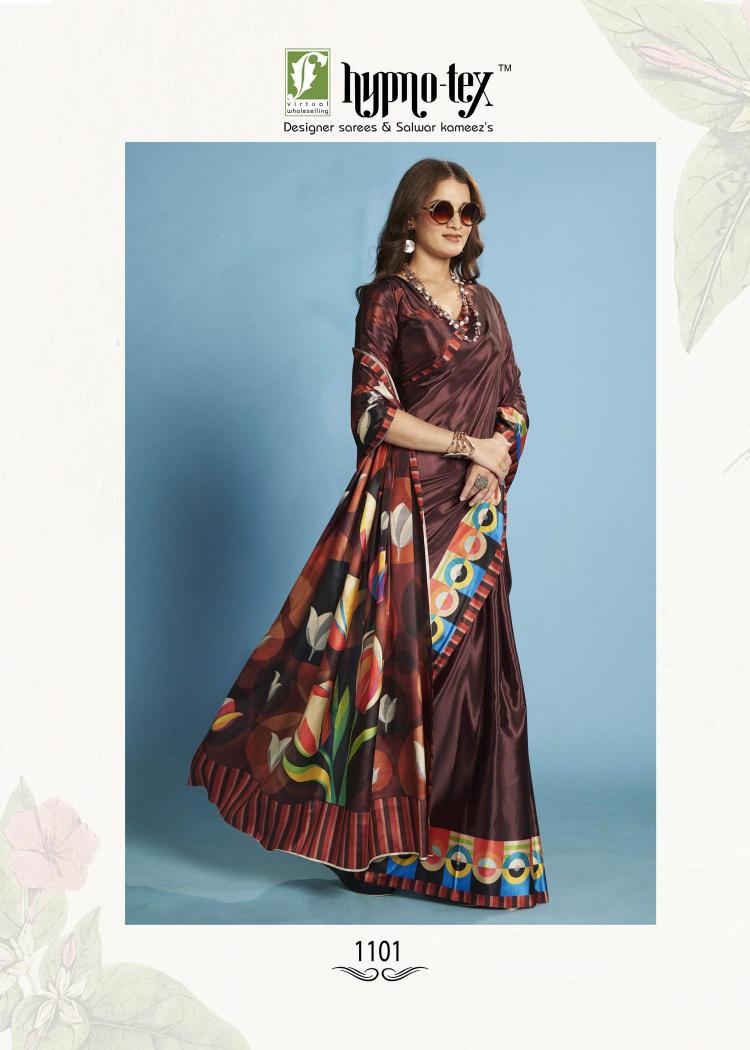 Hypnotex Krystal catalog ready to wear saree in surat