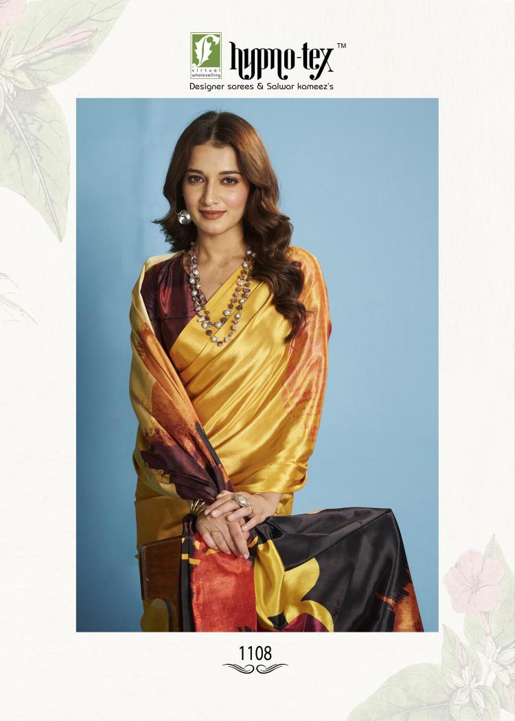 Hypnotex Krystal catalog ready to wear saree in surat