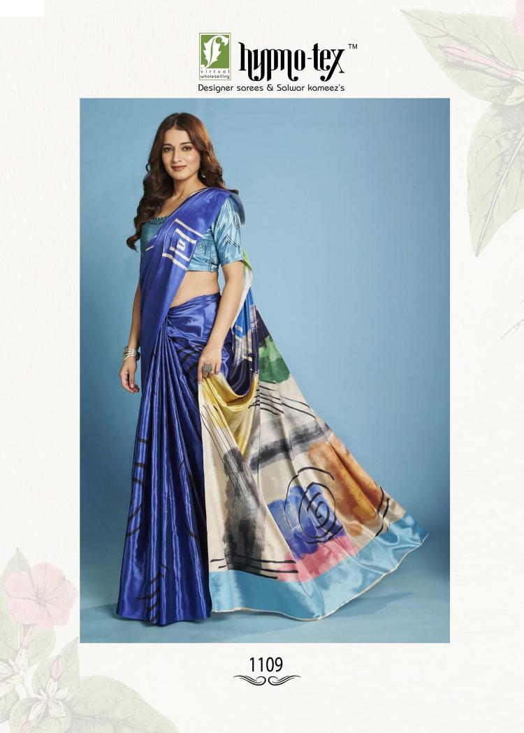 Hypnotex Krystal catalog ready to wear saree in surat