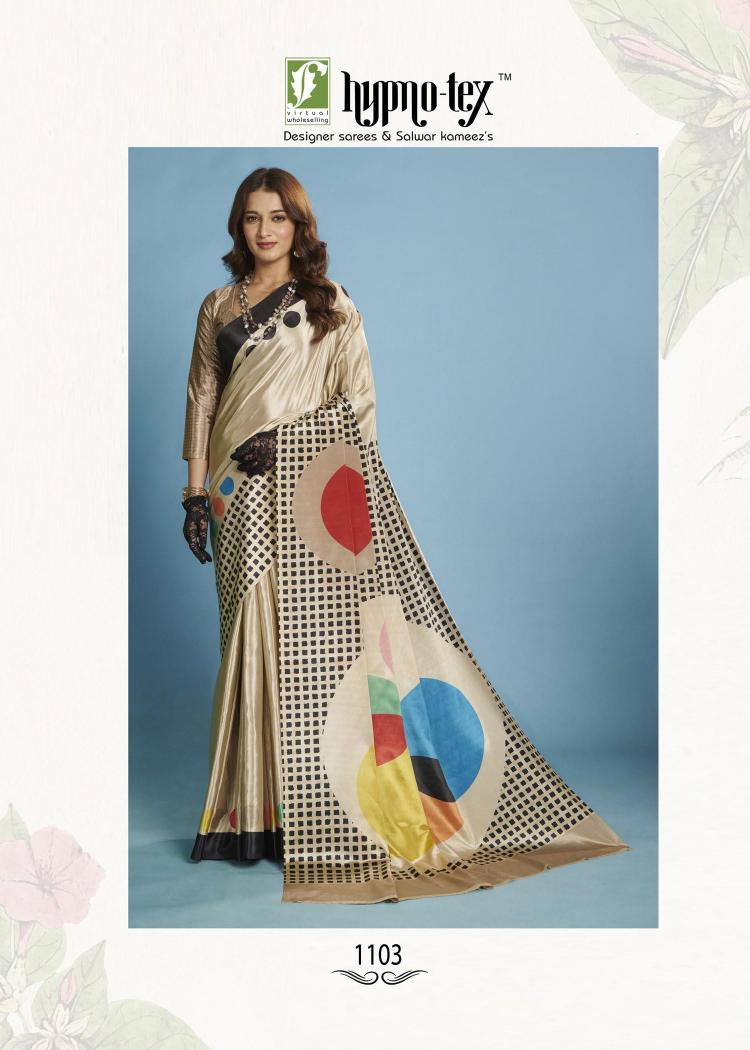 Hypnotex Krystal catalog ready to wear saree in surat