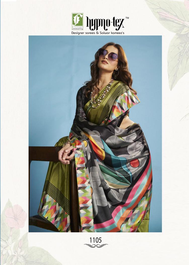 Hypnotex Krystal catalog ready to wear saree in surat