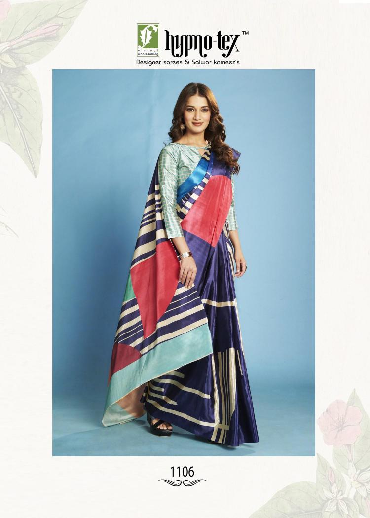 Hypnotex Krystal catalog ready to wear saree in surat