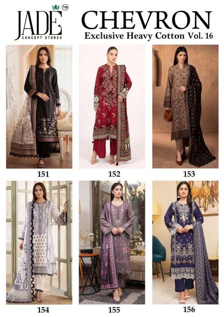 Jade Chevron Vol- 16 - Readymade Karachi Kurti Pant With Dupatta