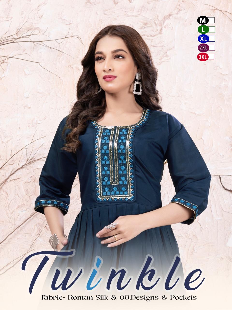 JLF Twinkle catalog wholesalers of designer kurtis in delhi central market