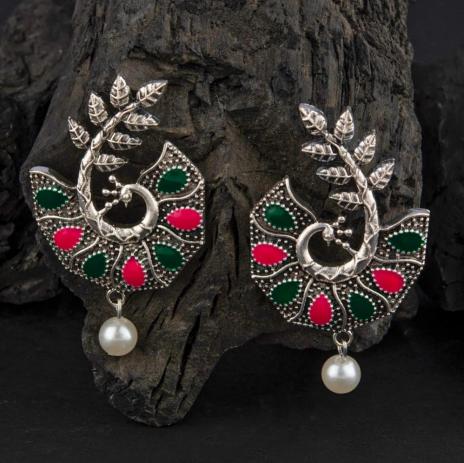 Juri craft Lunches AER 2209-Blue-Green earrings wholesale india