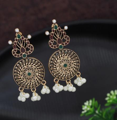 Juri craft Lunches D AER 3209 GOLD MAROON wholesale jewellery dealers