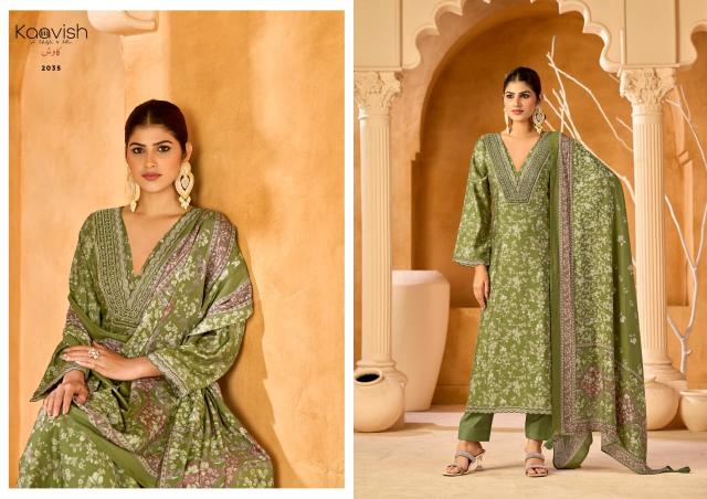 Kaavish Saaj catalog modal silk salwar kameez