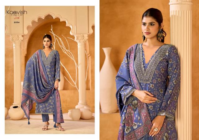 Kaavish Saaj catalog modal silk salwar kameez