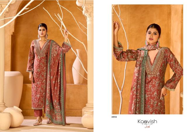 Kaavish Saaj catalog modal silk salwar kameez