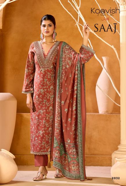 Kaavish Saaj catalog modal silk salwar kameez