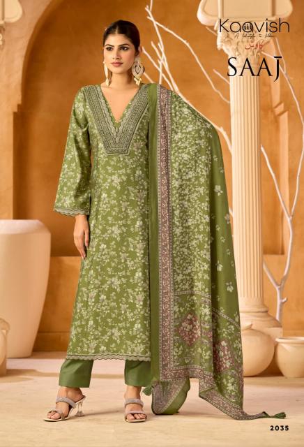 Kaavish Saaj catalog modal silk salwar kameez