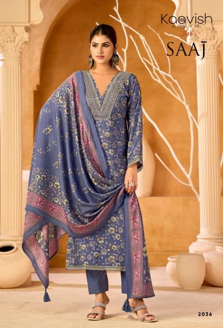 Kaavish Saaj catalog modal silk salwar kameez