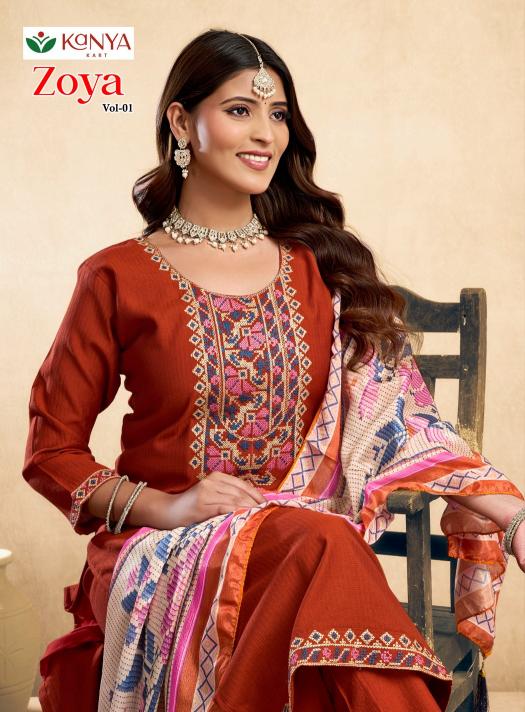 Kanya Zoya vol 1 catalog desginer kurtis