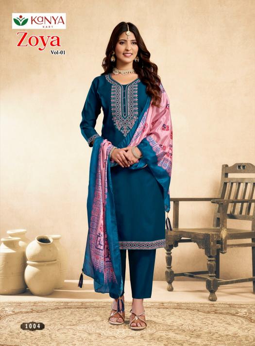 Kanya Zoya vol 1 catalog desginer kurtis