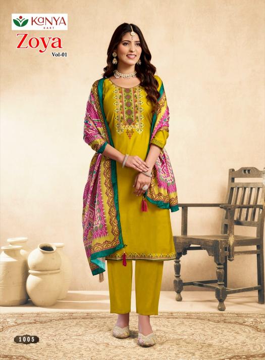 Kanya Zoya vol 1 catalog desginer kurtis