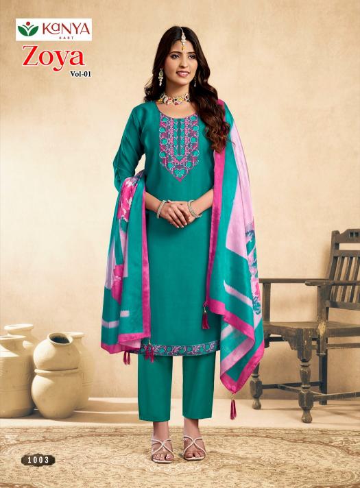 Kanya Zoya vol 1 catalog desginer kurtis