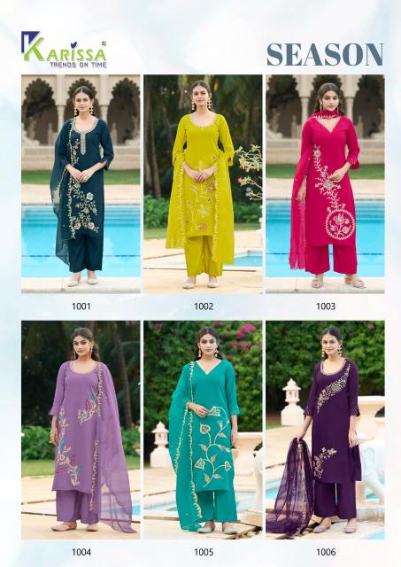 Karissa Season catalog Threadwork kurtis 