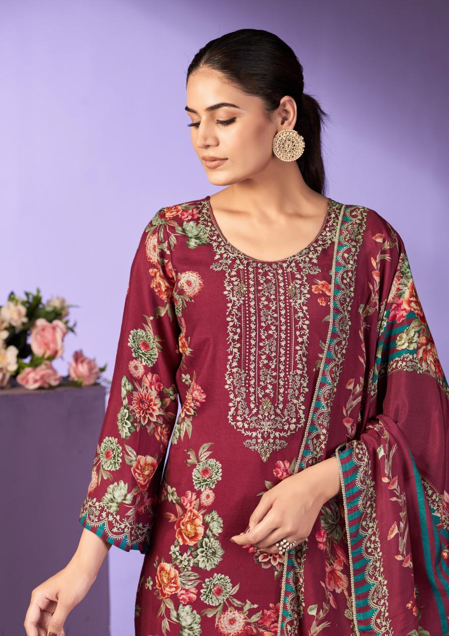 Karva Surkh vol 3 catalog wholesale pakistani salwar kameez