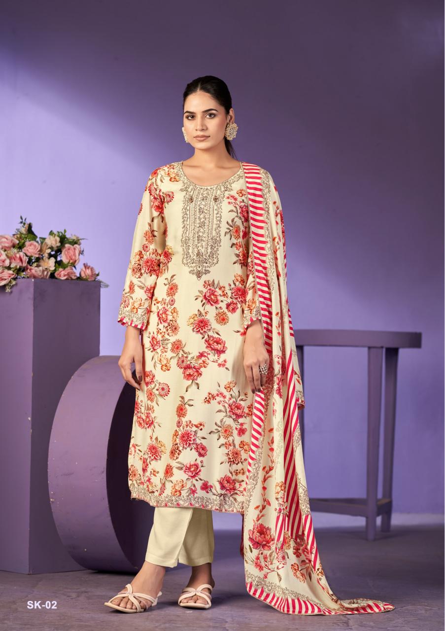 Karva Surkh vol 3 catalog wholesale pakistani salwar kameez