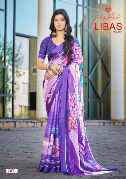 Kashvi Libas vol 7 catalog Casual Wear Saree