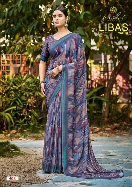 Kashvi Libas Vol 8 catalog Printed Casual Wear Saree