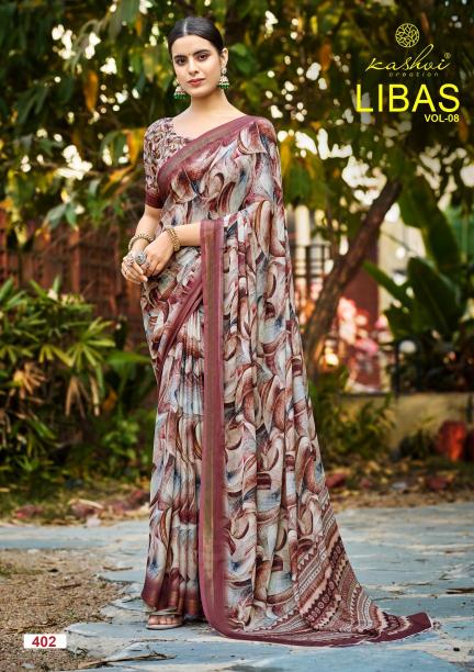 Kashvi Libas Vol 8 catalog Printed Casual Wear Saree