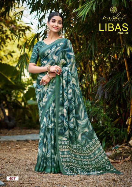 Kashvi Libas Vol 8 catalog Printed Casual Wear Saree