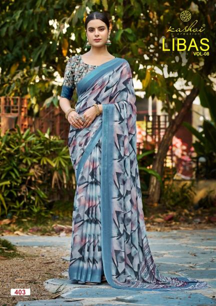 Kashvi Libas Vol 8 catalog Printed Casual Wear Saree