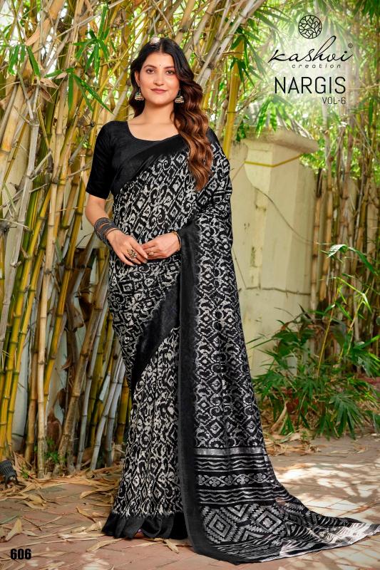 Kashvi Nargis Vol 6 catalog adrshe market surat saree