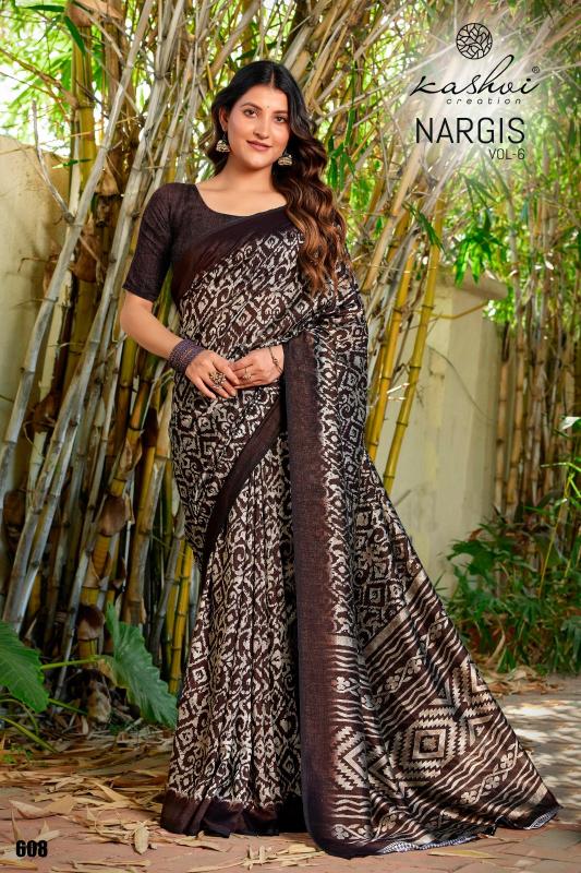 Kashvi Nargis Vol 6 catalog adrshe market surat saree
