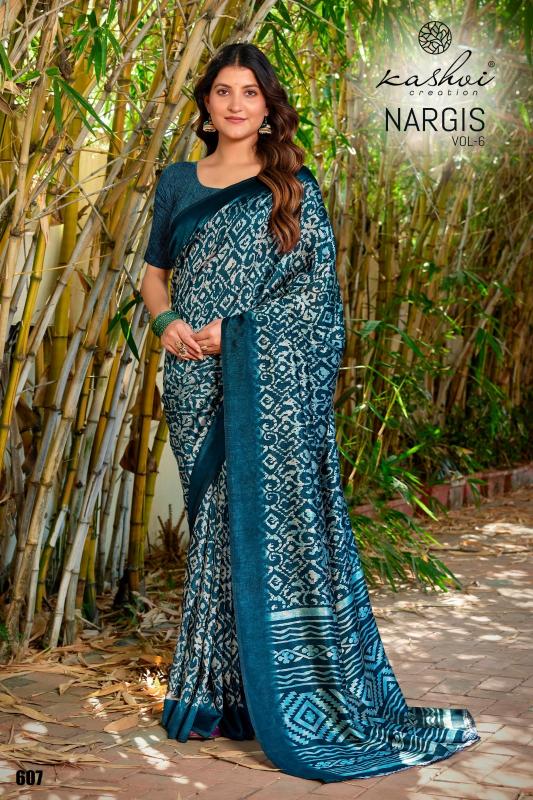 Kashvi Nargis Vol 6 catalog adrshe market surat saree