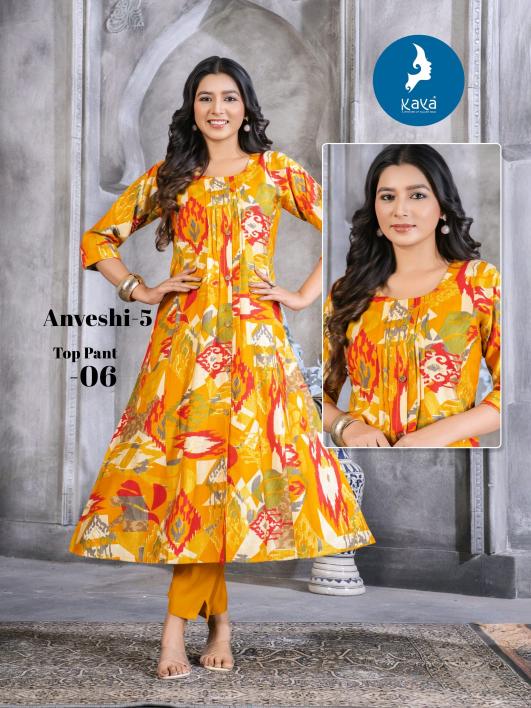 Kaya Anveshi Vol 5 catalog hopping kurtis india