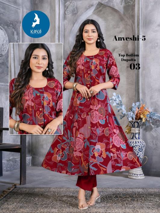 Kaya Anveshi Vol 5 catalog hopping kurtis india