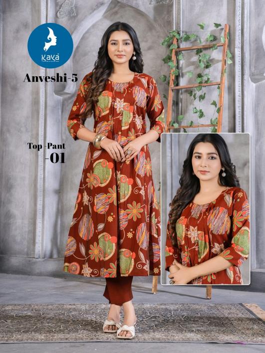 Kaya Anveshi Vol 5 catalog hopping kurtis india