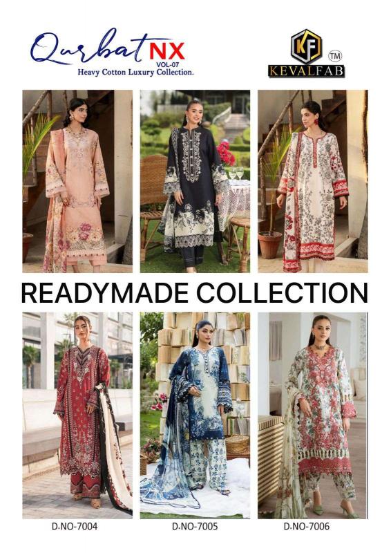 Keval Fab Qurbat Nx Vol 7 – Readymade Karachi Kurti Pant With Dupatta