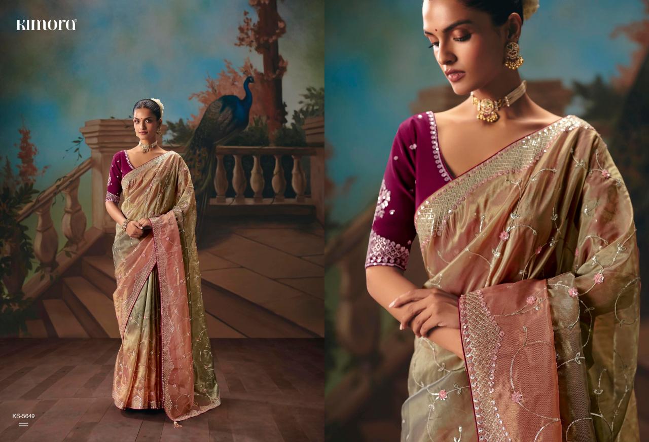 Kimora Kajal vol 18 catalog factory of sarees in surat