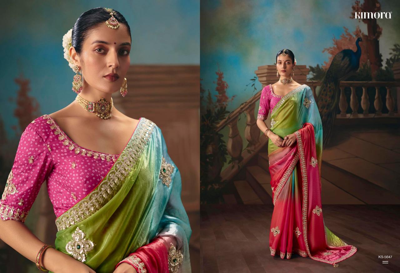Kimora Kajal vol 18 catalog factory of sarees in surat