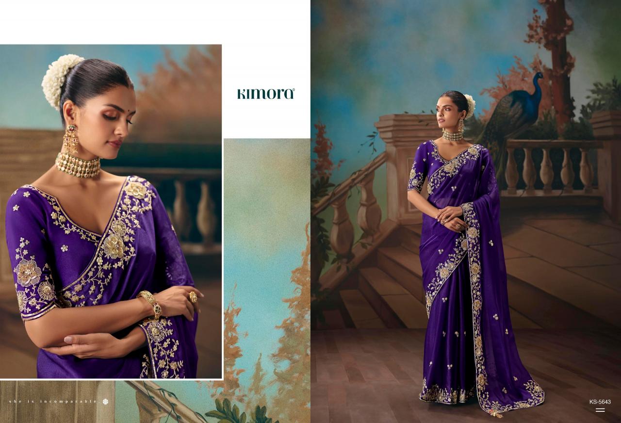 Kimora Kajal vol 18 catalog factory of sarees in surat