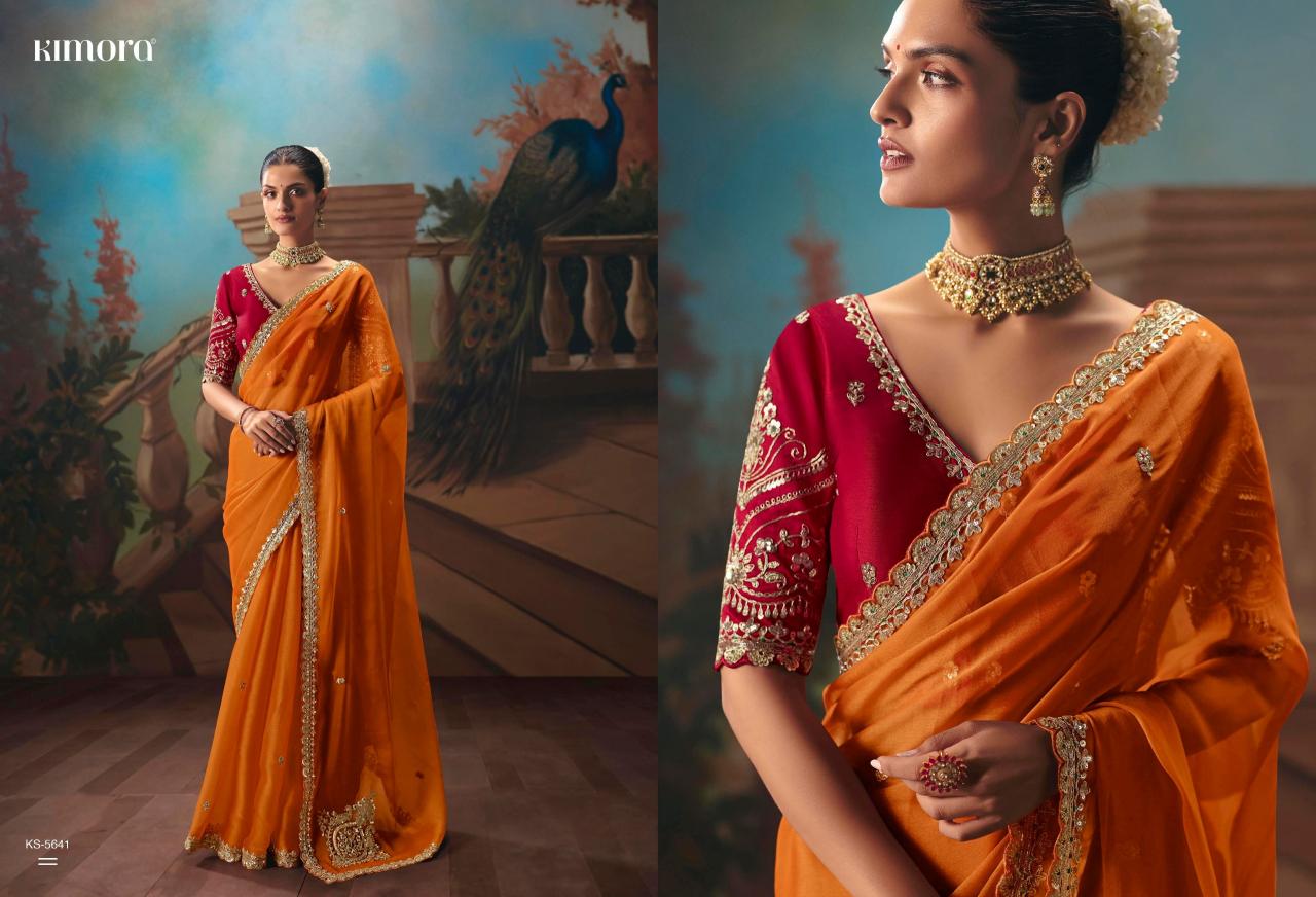 Kimora Kajal vol 18 catalog factory of sarees in surat