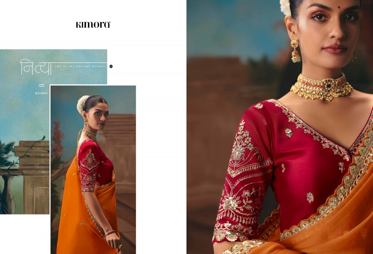 Kimora Kajal vol 18 catalog factory of sarees in surat