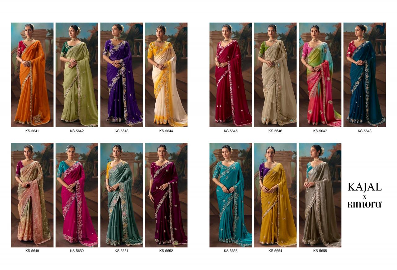 Kimora Kajal vol 18 catalog factory of sarees in surat