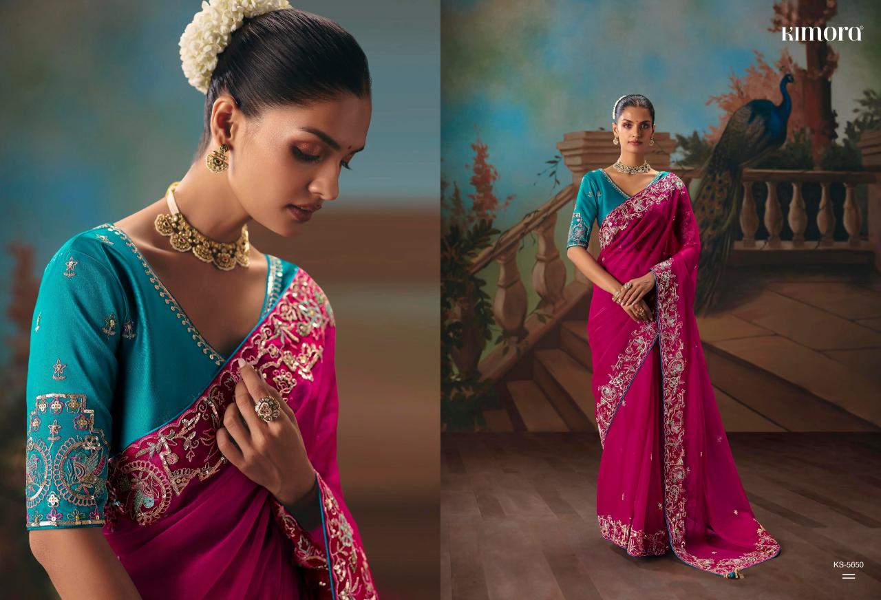 Kimora Kajal vol 18 catalog factory of sarees in surat